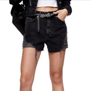 Topshop Super Ripped Mom Shorts